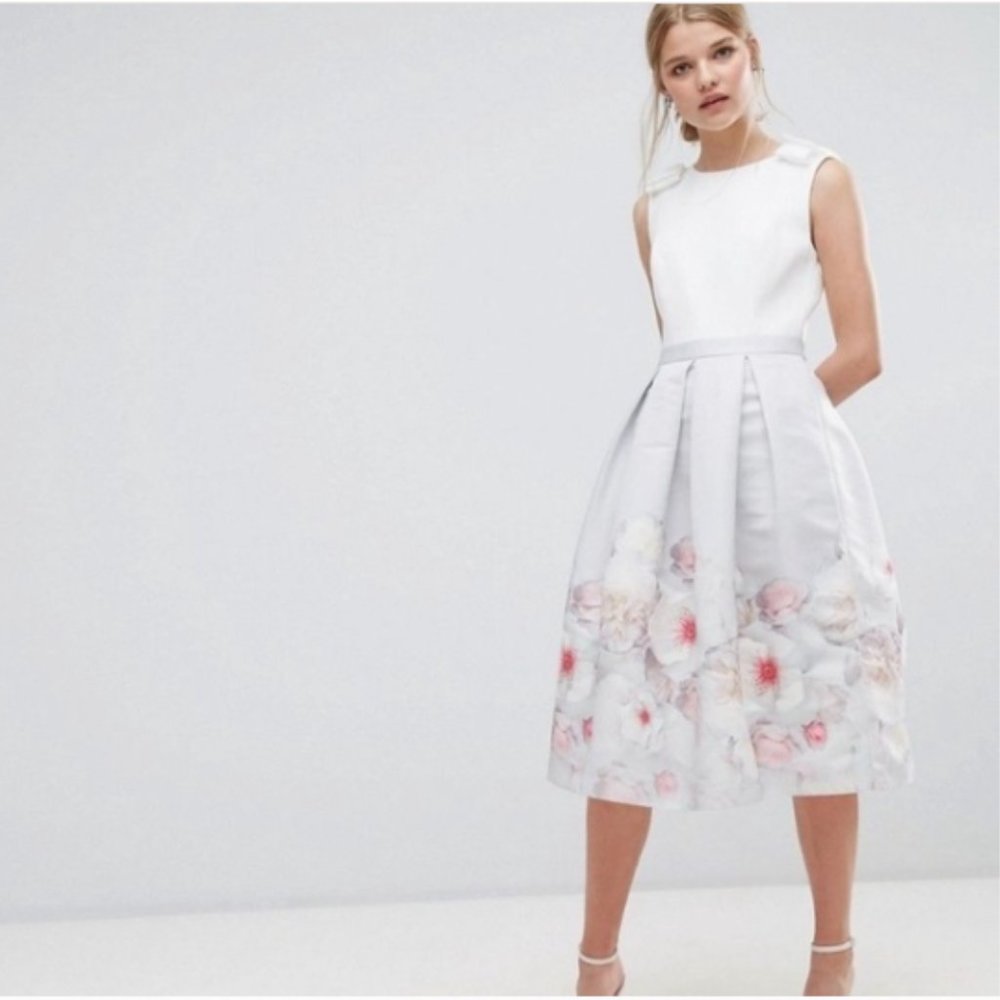 NEW TED BAKER Bow Shoulder Dress